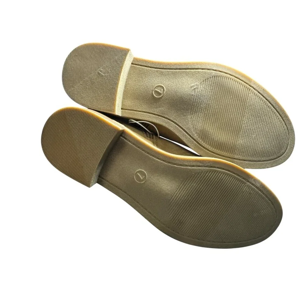 Universal Thread Tan Ankle Boots With Side Zipper And Memory Foam Insole  Size 7